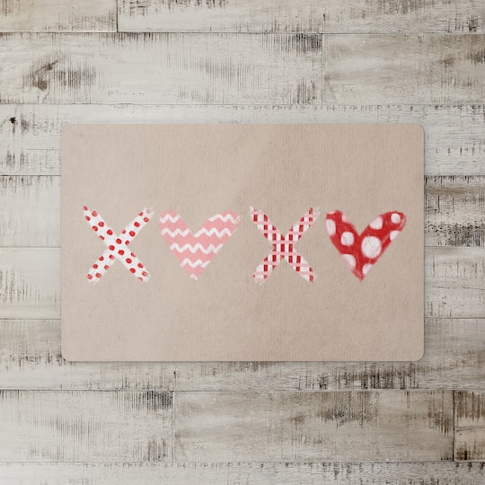 XOXO Pattern Floor Mat
